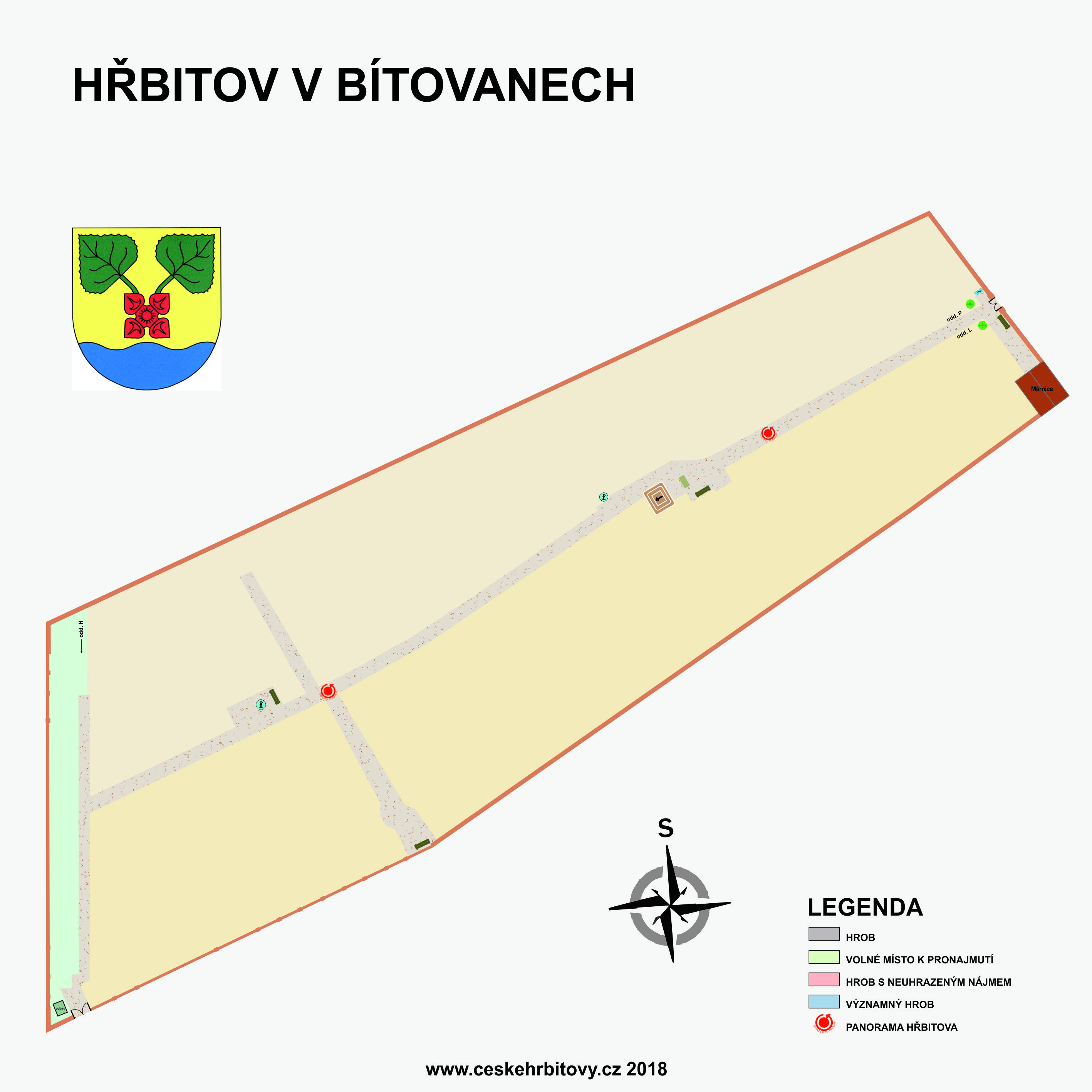 Mapa hĹ™bitova Obecní