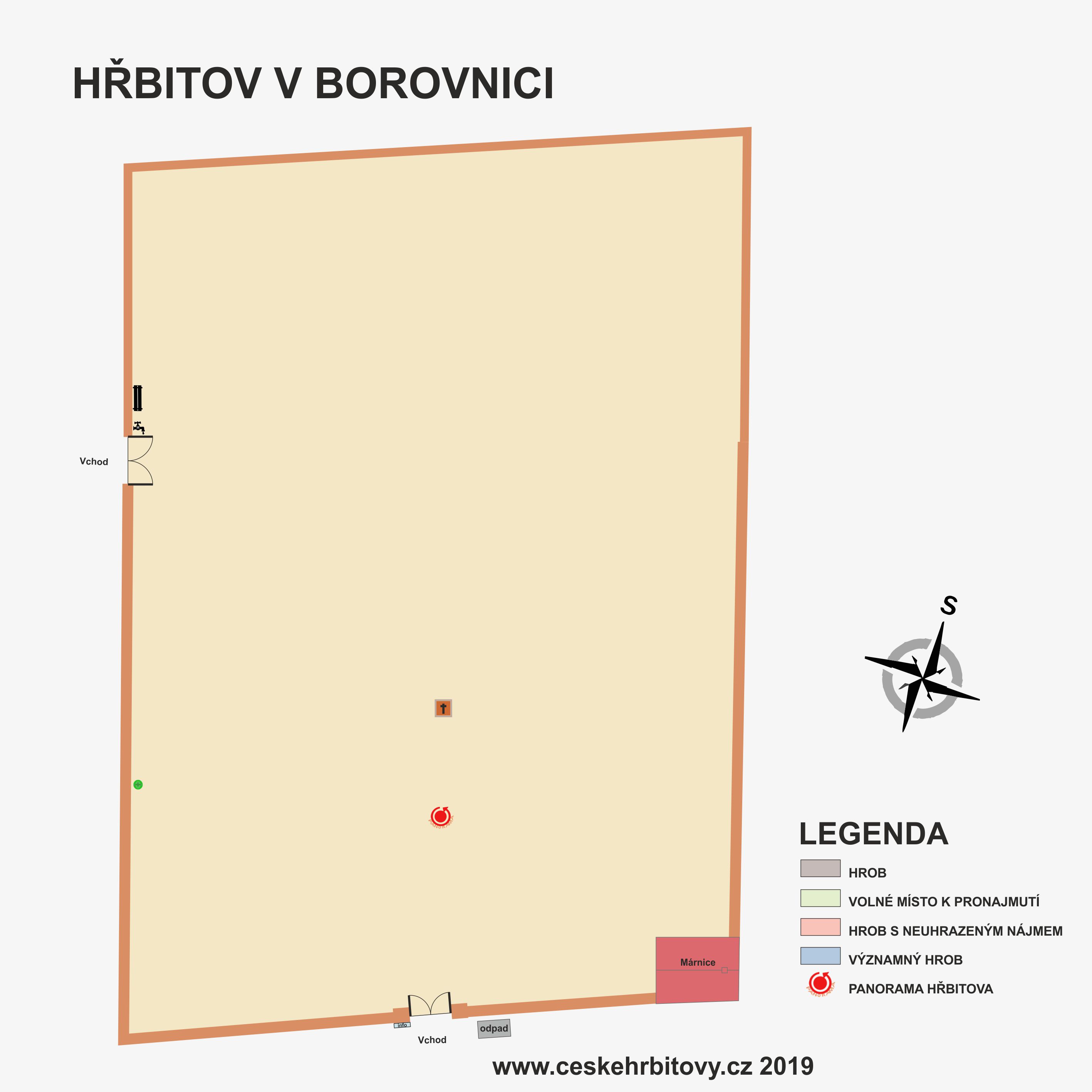 Mapa hĹ™bitova Obecní