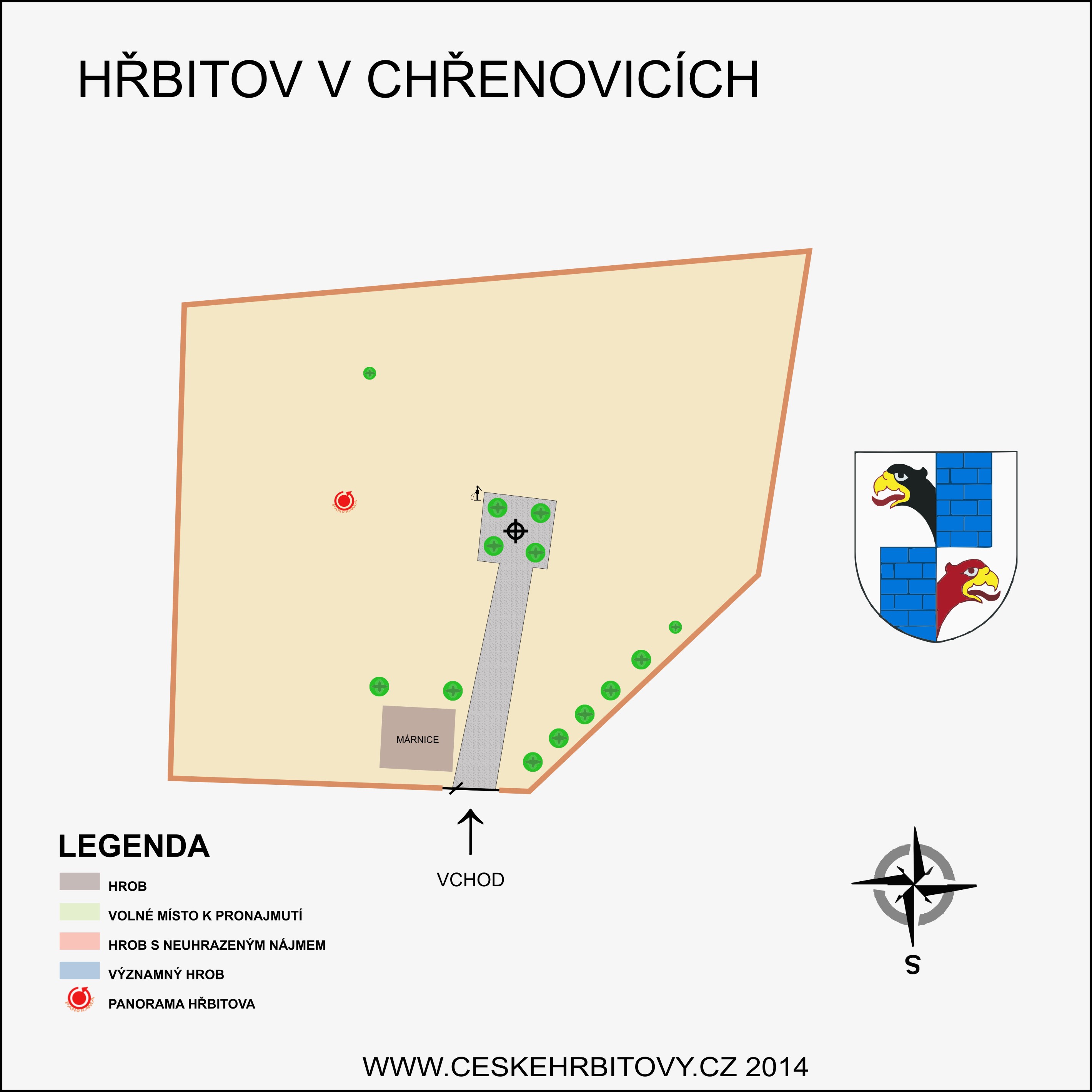 Mapa hĹ™bitova Obecní