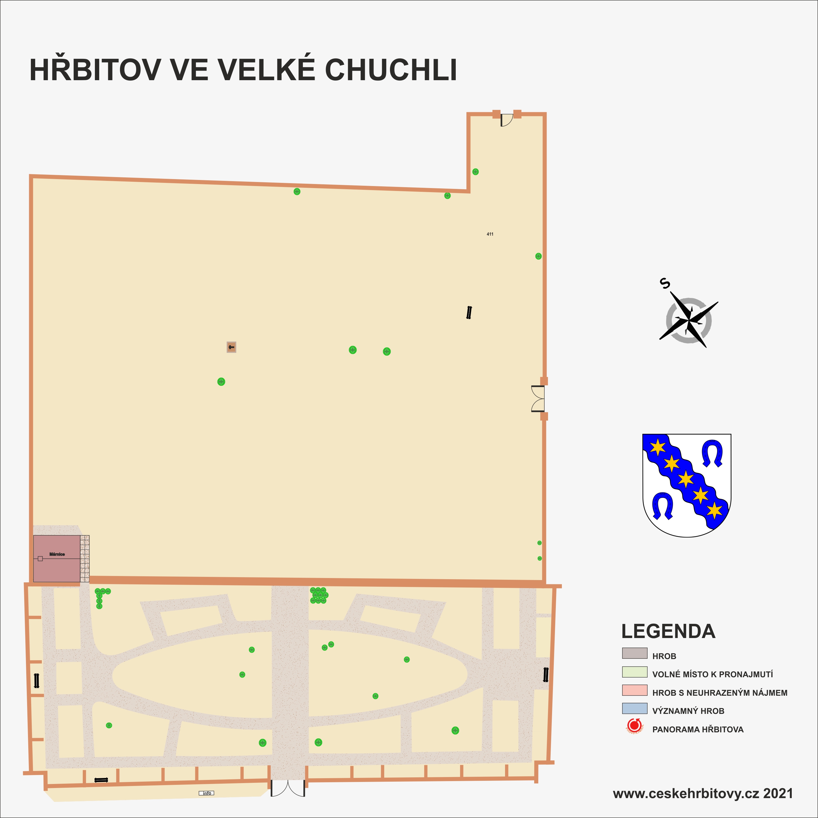 Mapa hĹ™bitova obecní