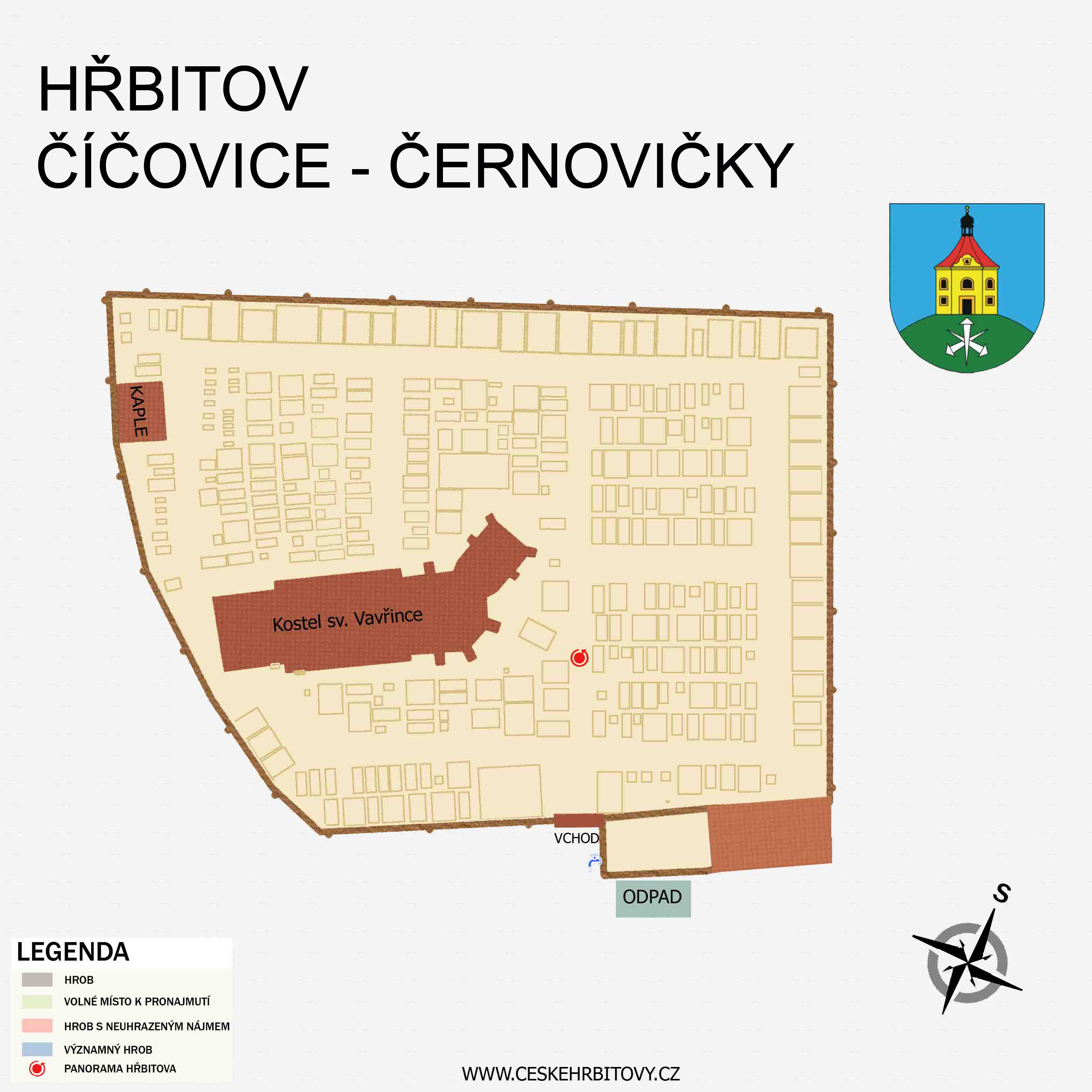 Mapa hĹ™bitova ČERNOVIČKY