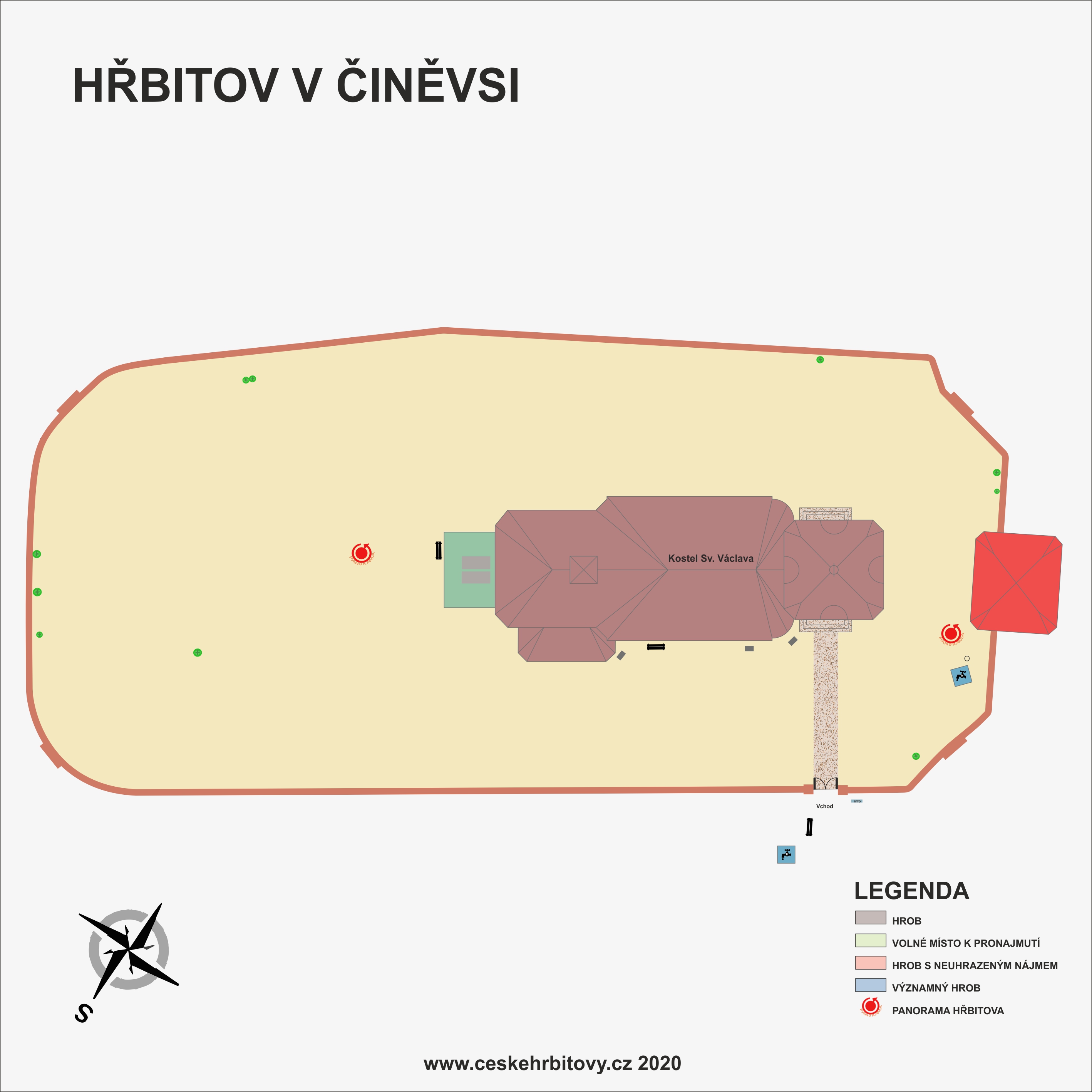 Mapa hĹ™bitova Obecní