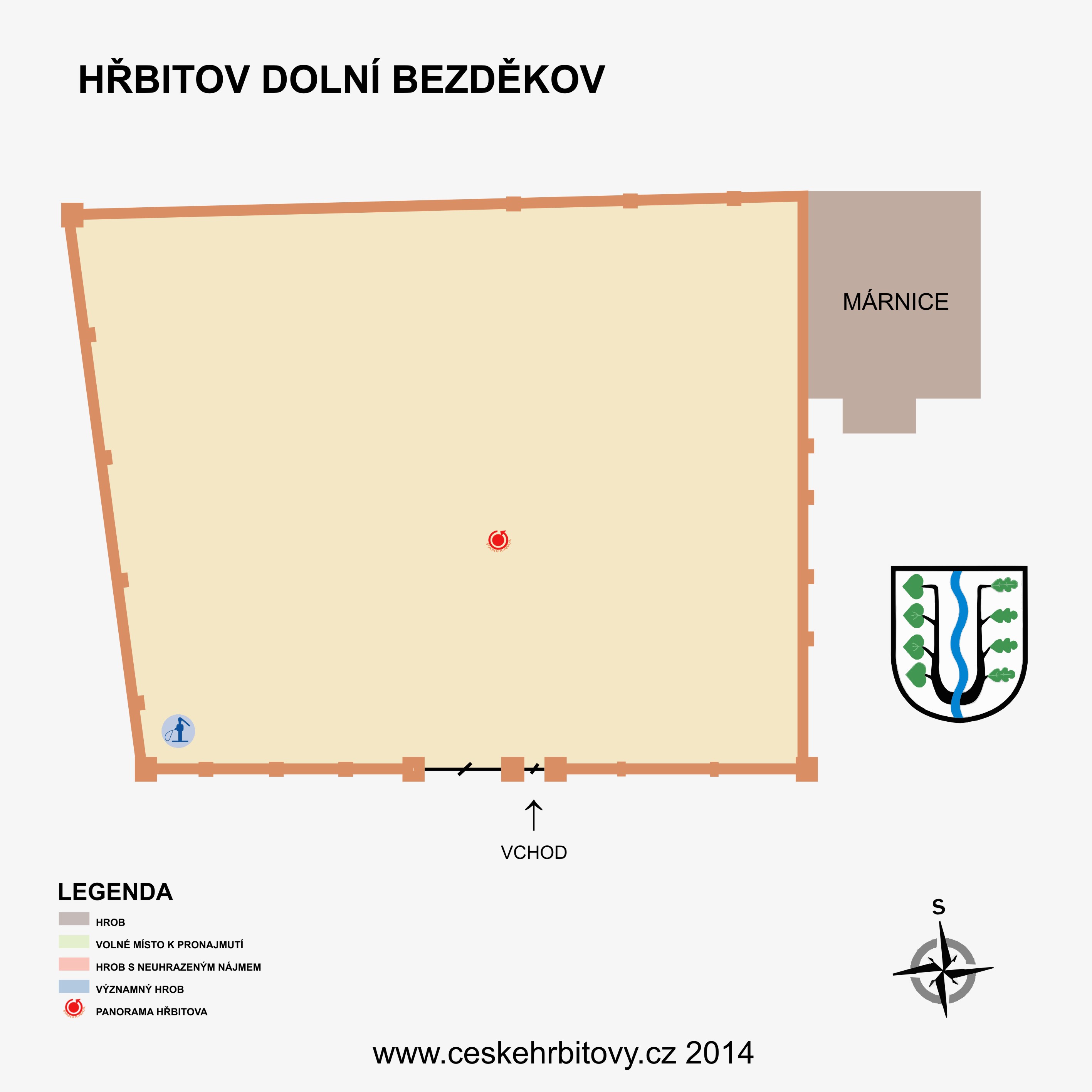 Mapa hĹ™bitova Dol. Bezděkov