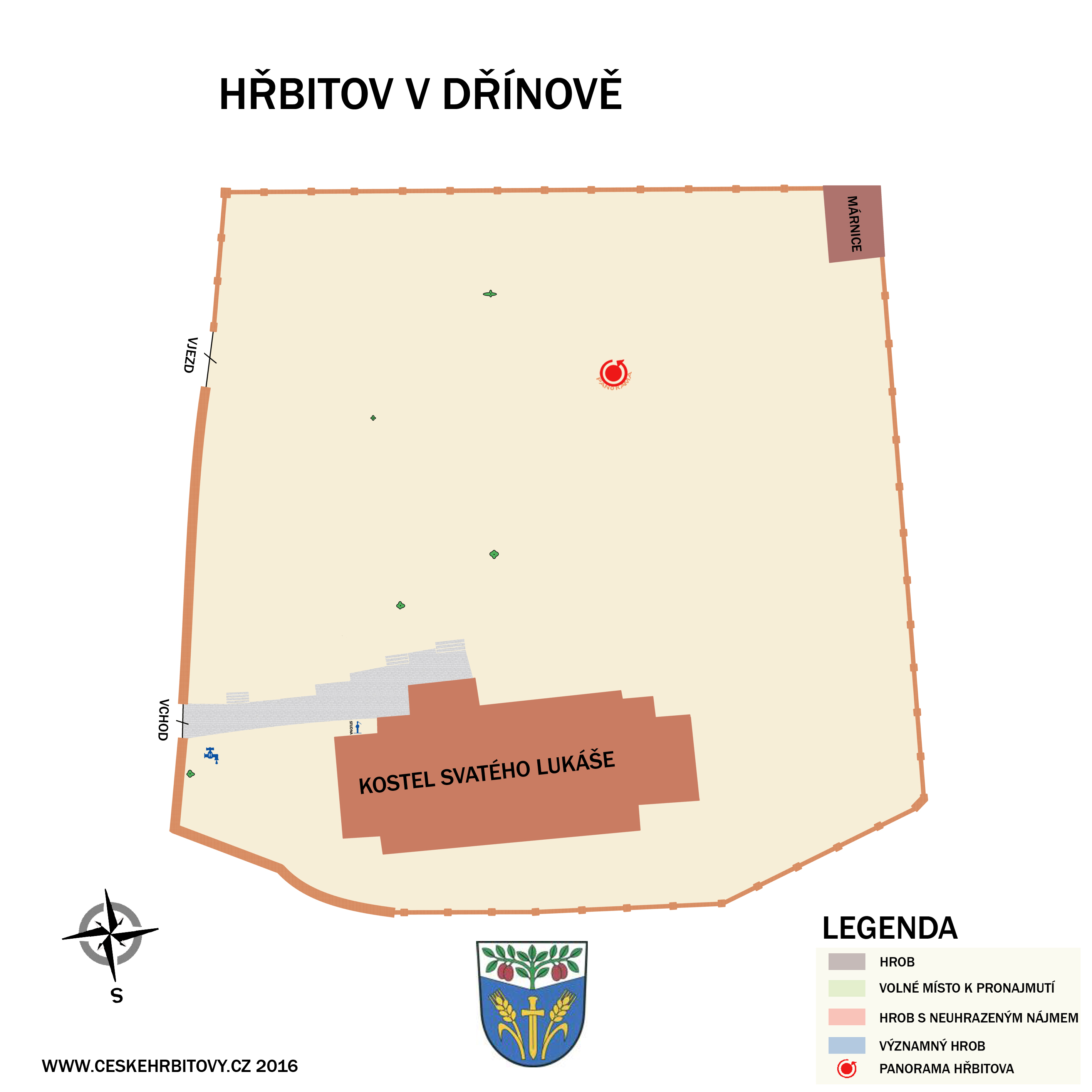 Mapa hĹ™bitova Obecní