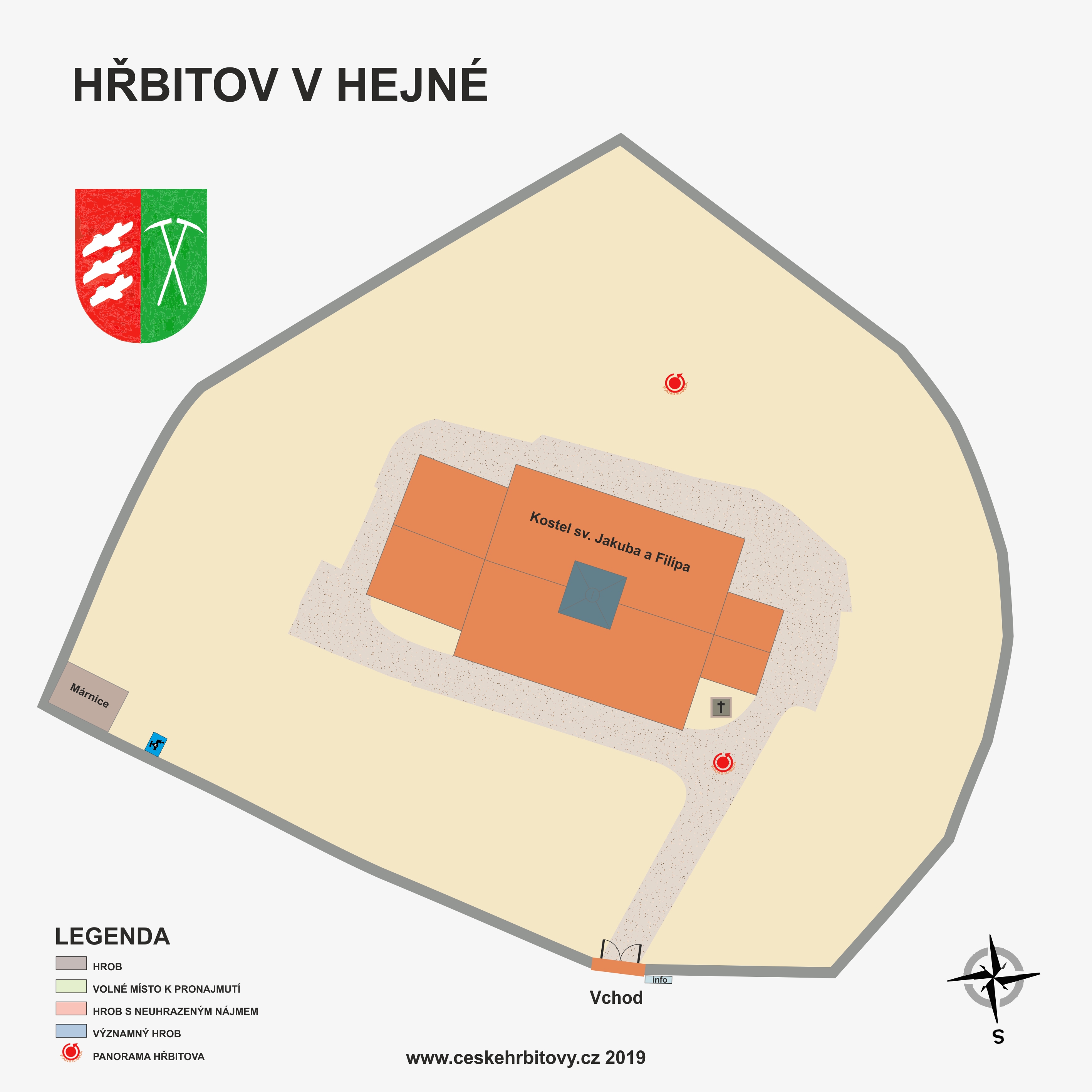 Mapa hĹ™bitova Obecní