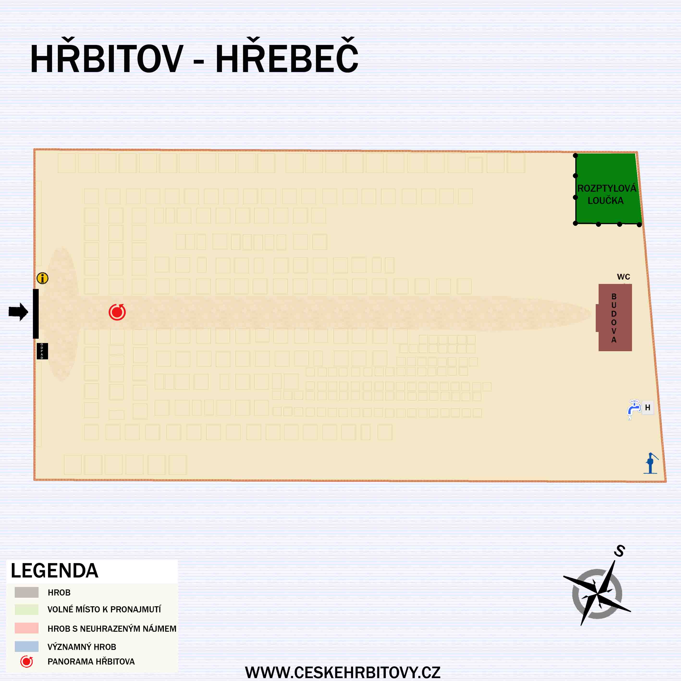 Mapa hĹ™bitova OBECNÍ