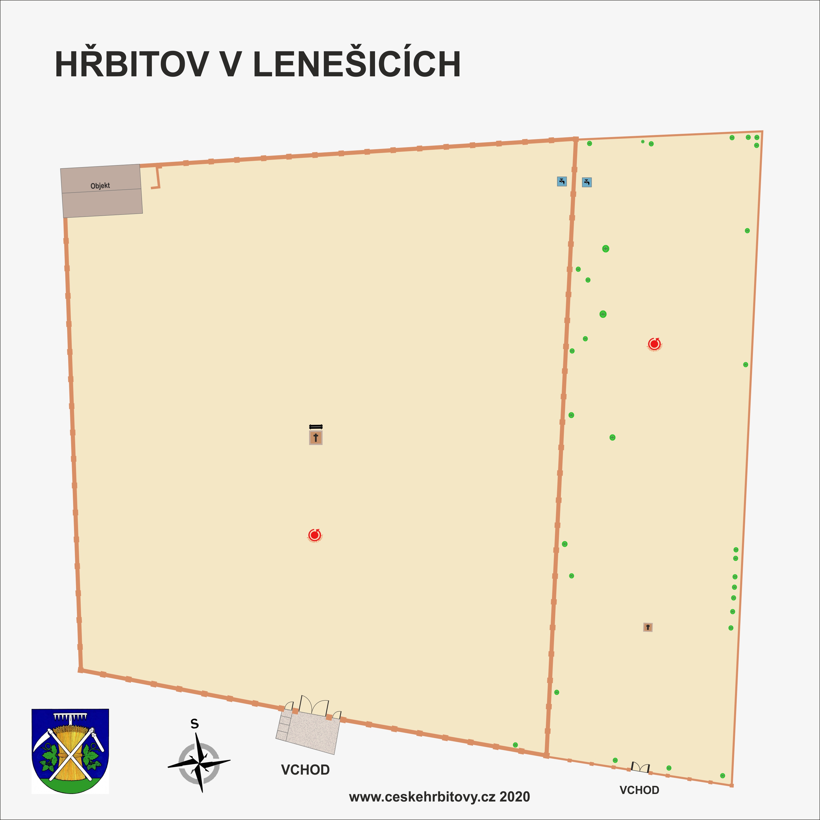 Mapa hĹ™bitova Obecní