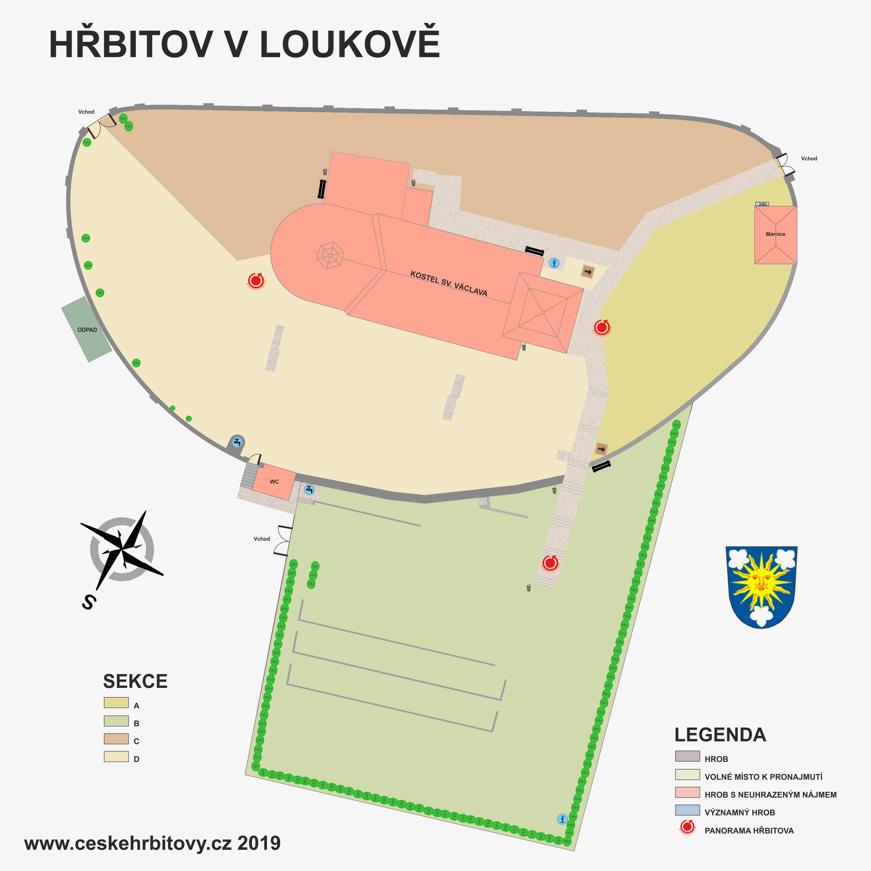 Mapa hĹ™bitova Obecní