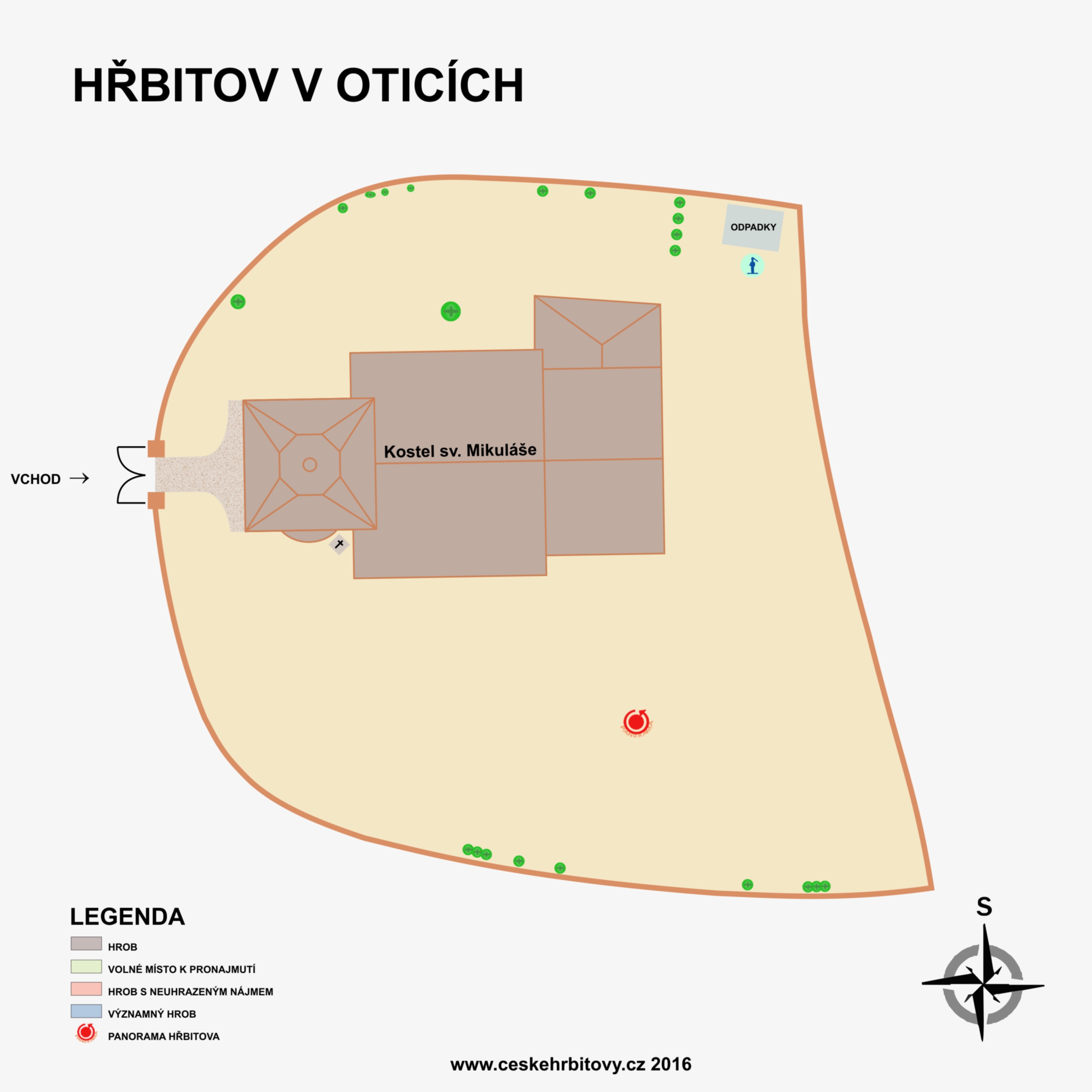 Mapa hĹ™bitova Otice