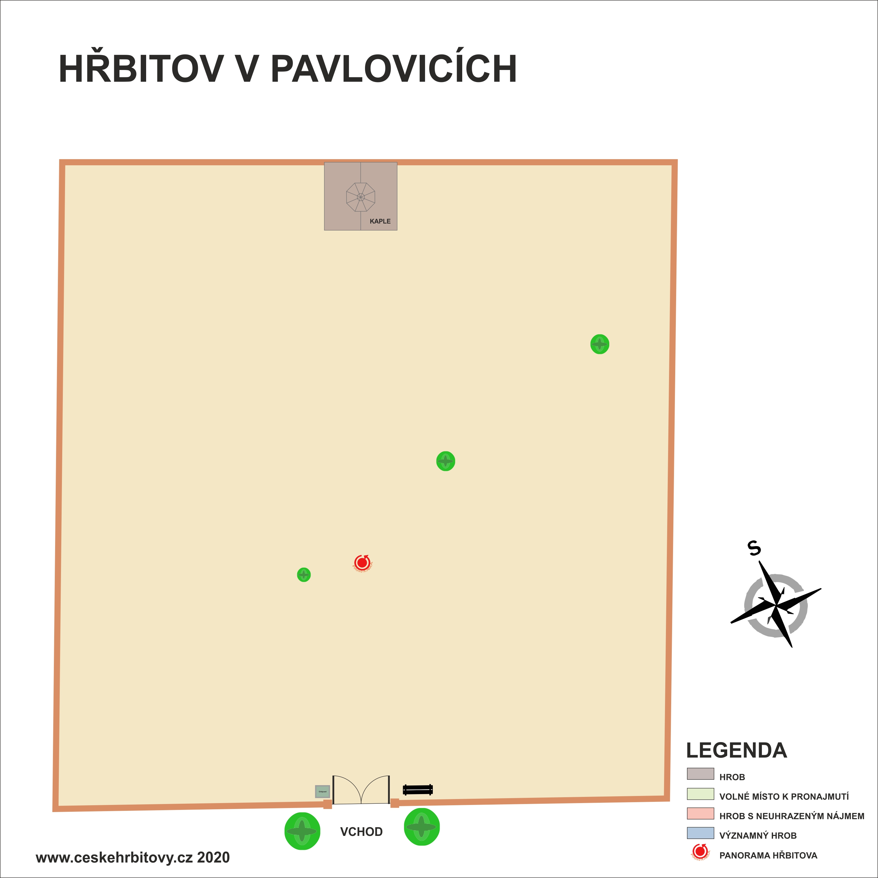 Mapa hĹ™bitova Pavlovice