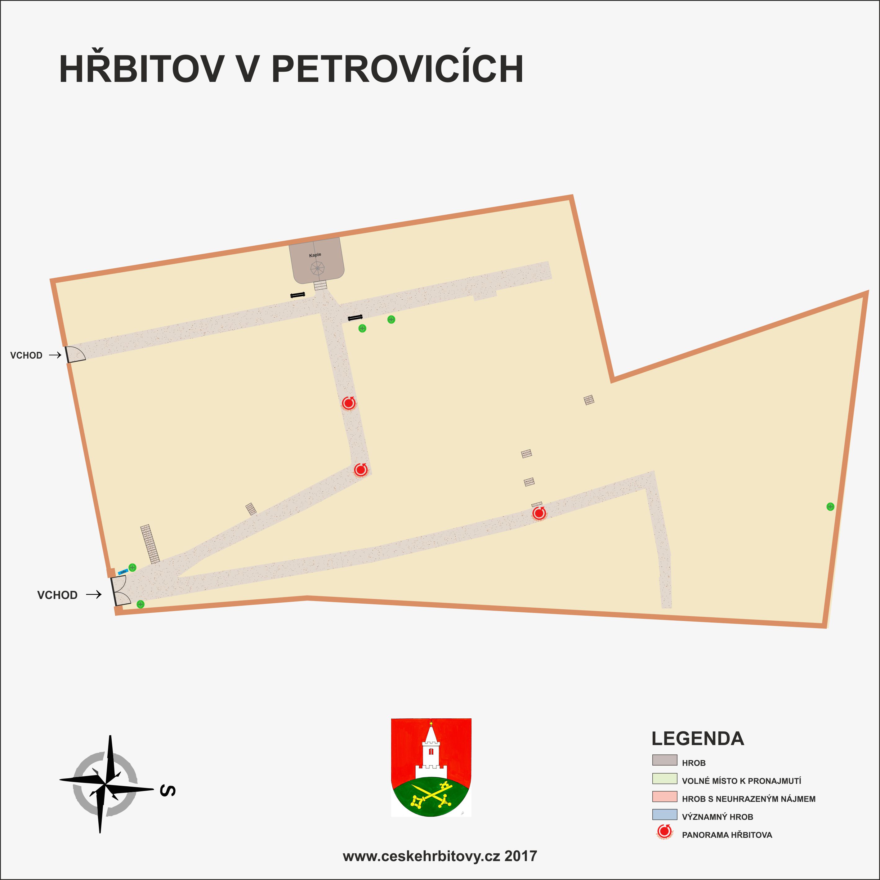 Mapa hĹ™bitova Petrovice