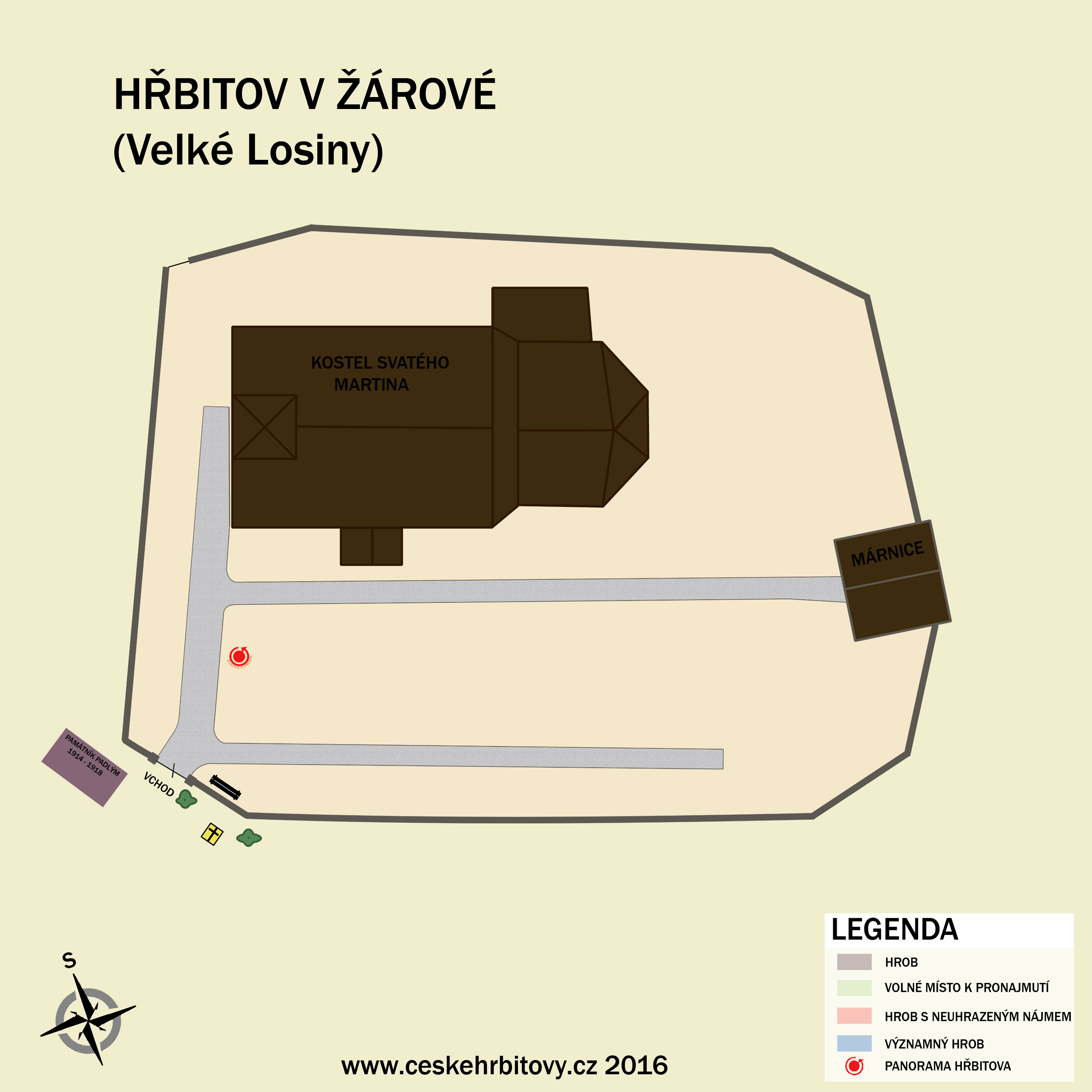 Mapa hĹ™bitova Žárová