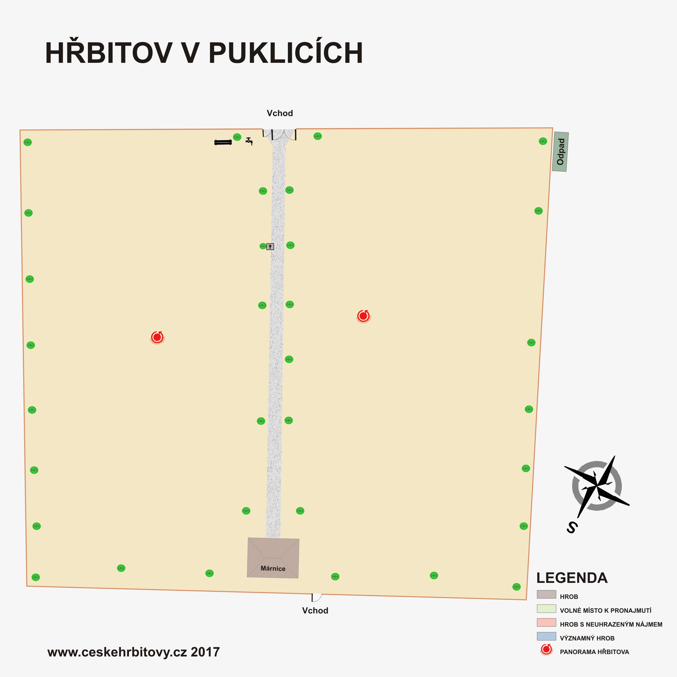 Mapa hĹ™bitova Puklice