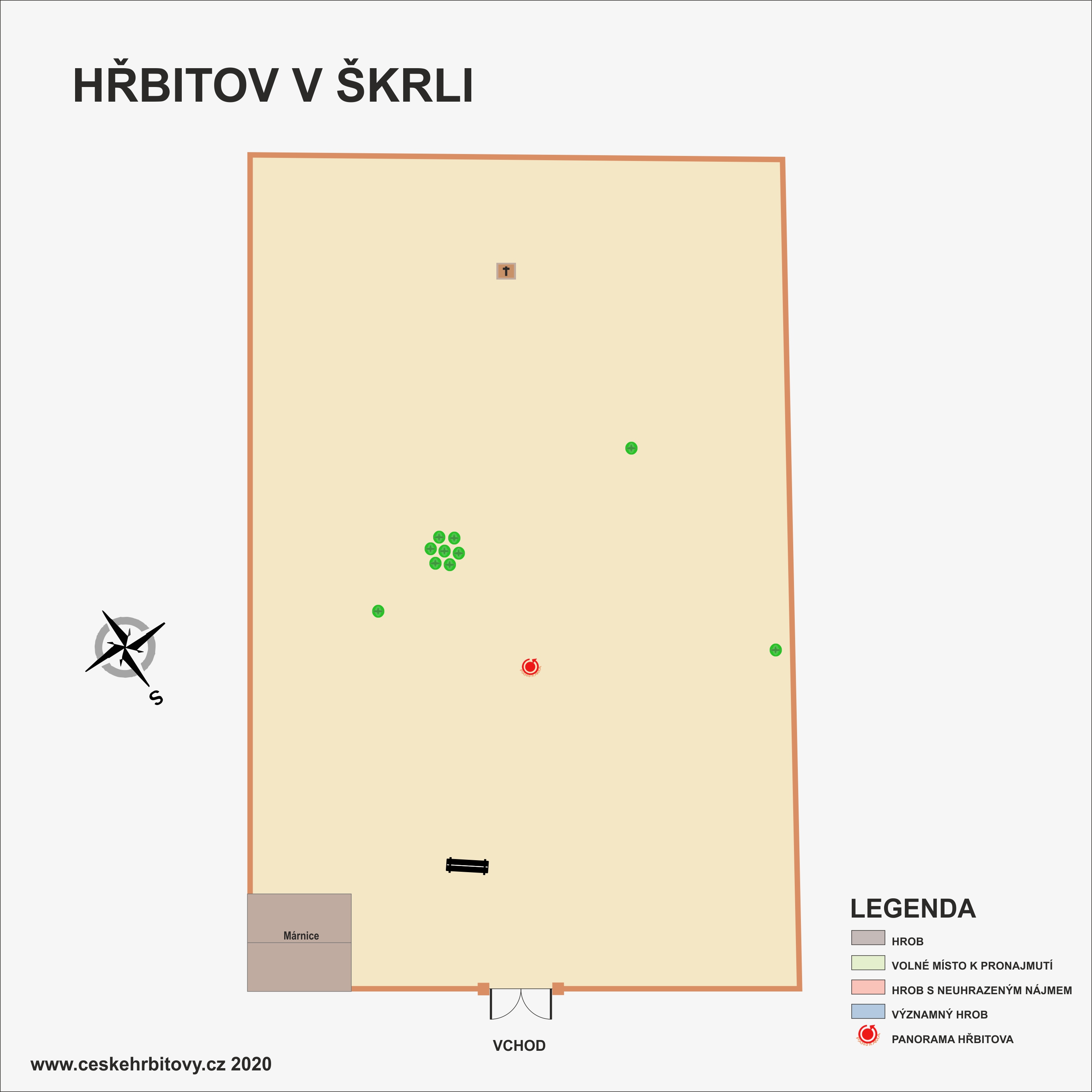 Mapa hĹ™bitova Škrle