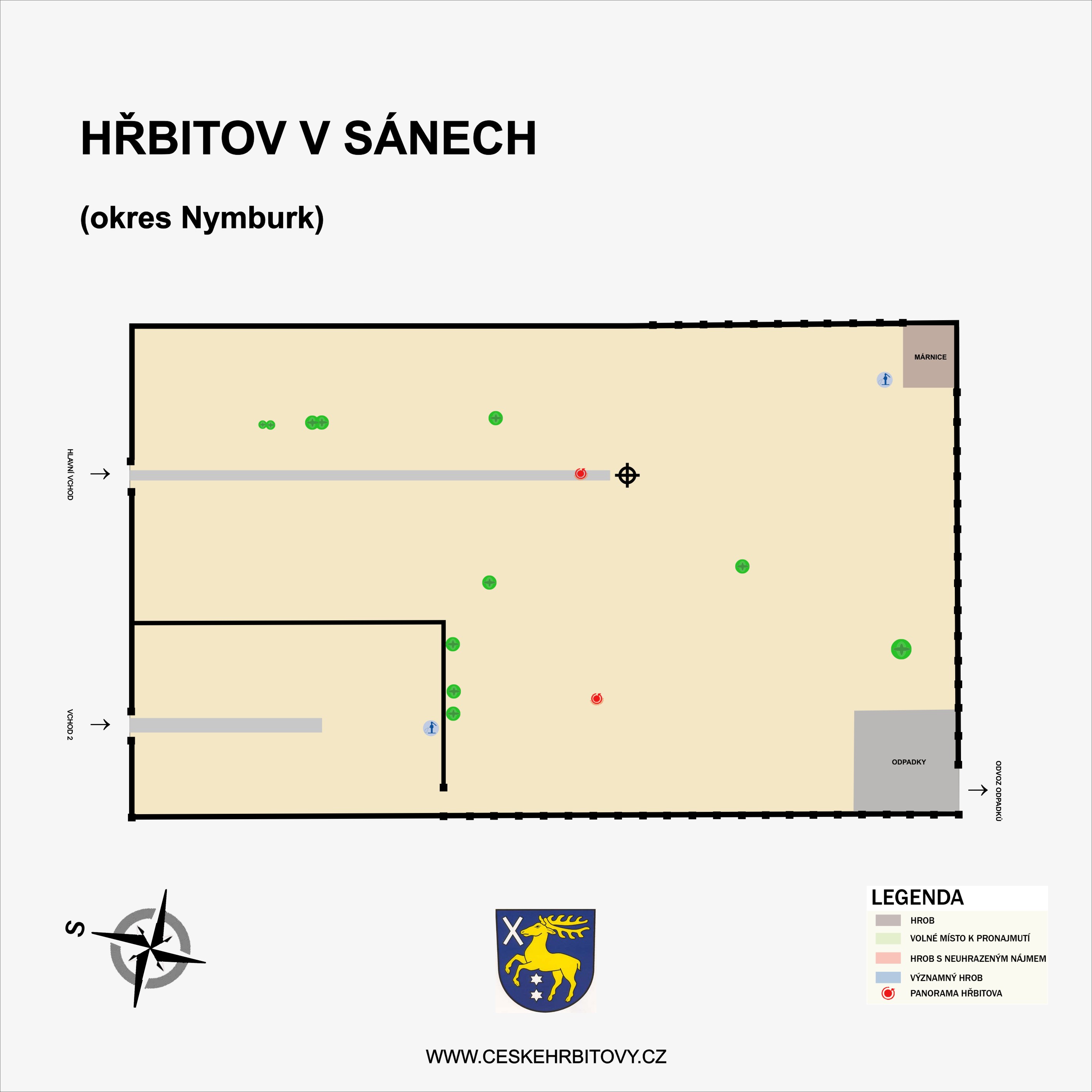 Mapa hĹ™bitova Obecní