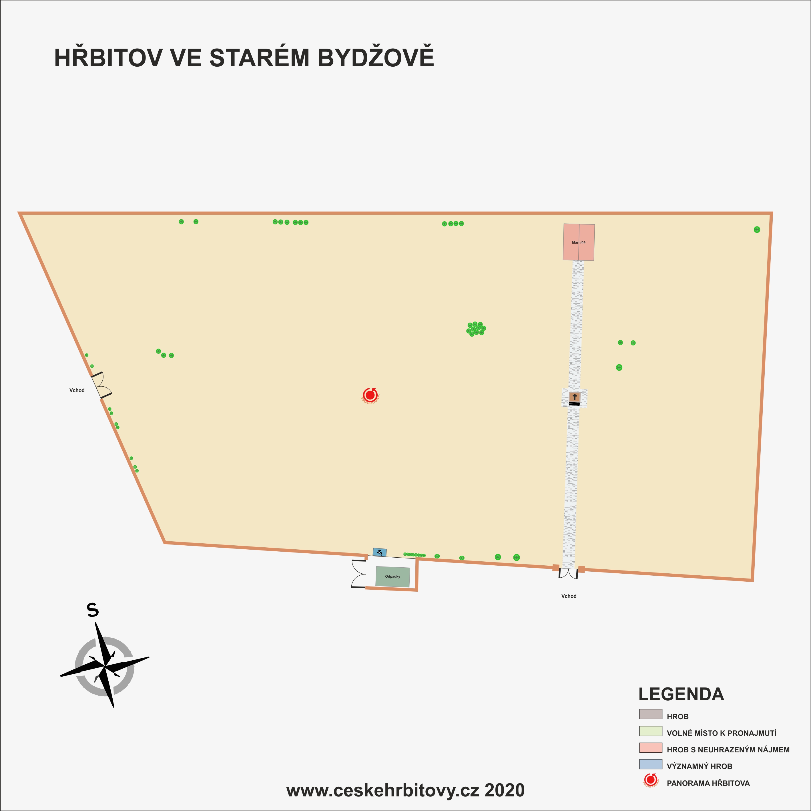 Mapa hĹ™bitova Obecní
