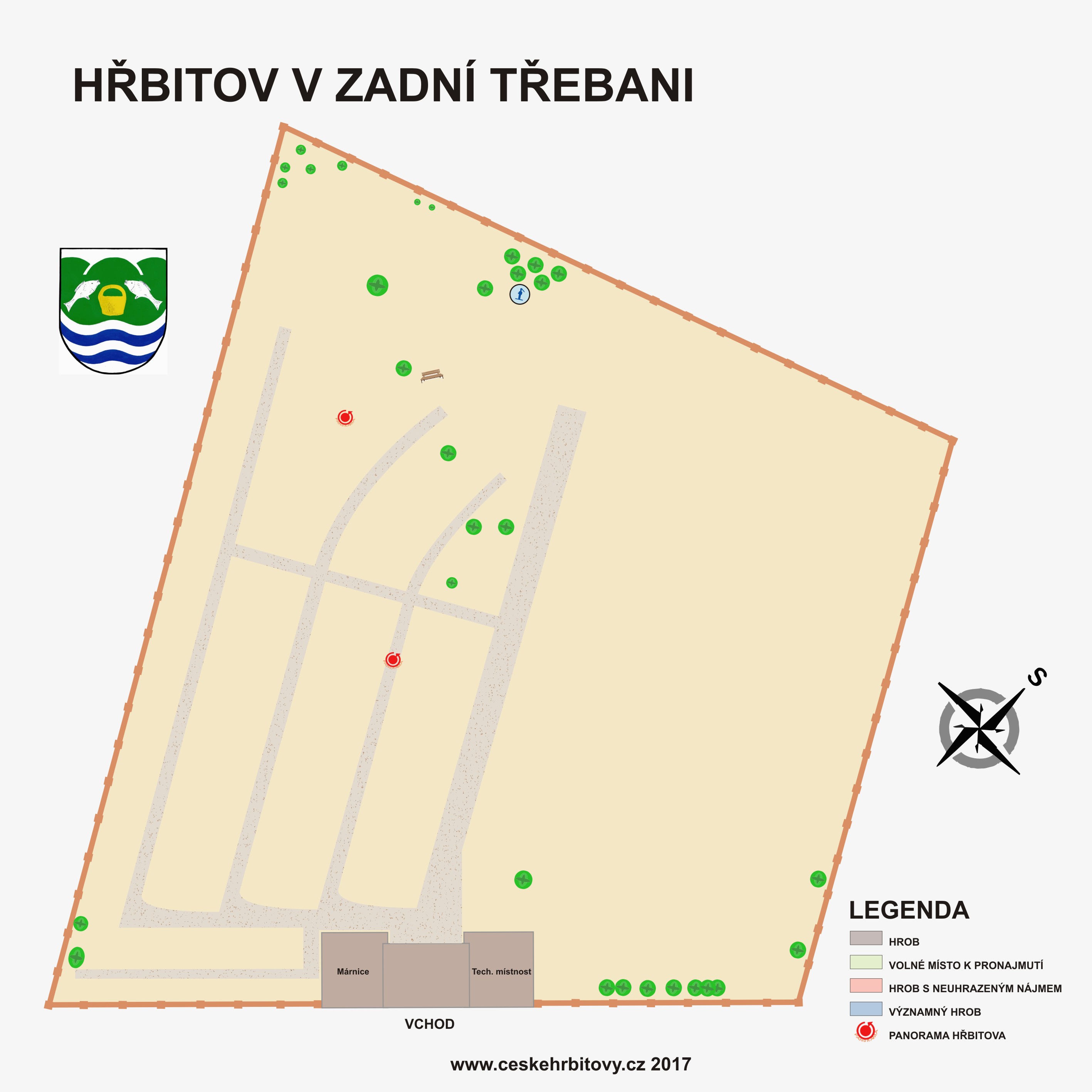 Mapa hĹ™bitova Obecní