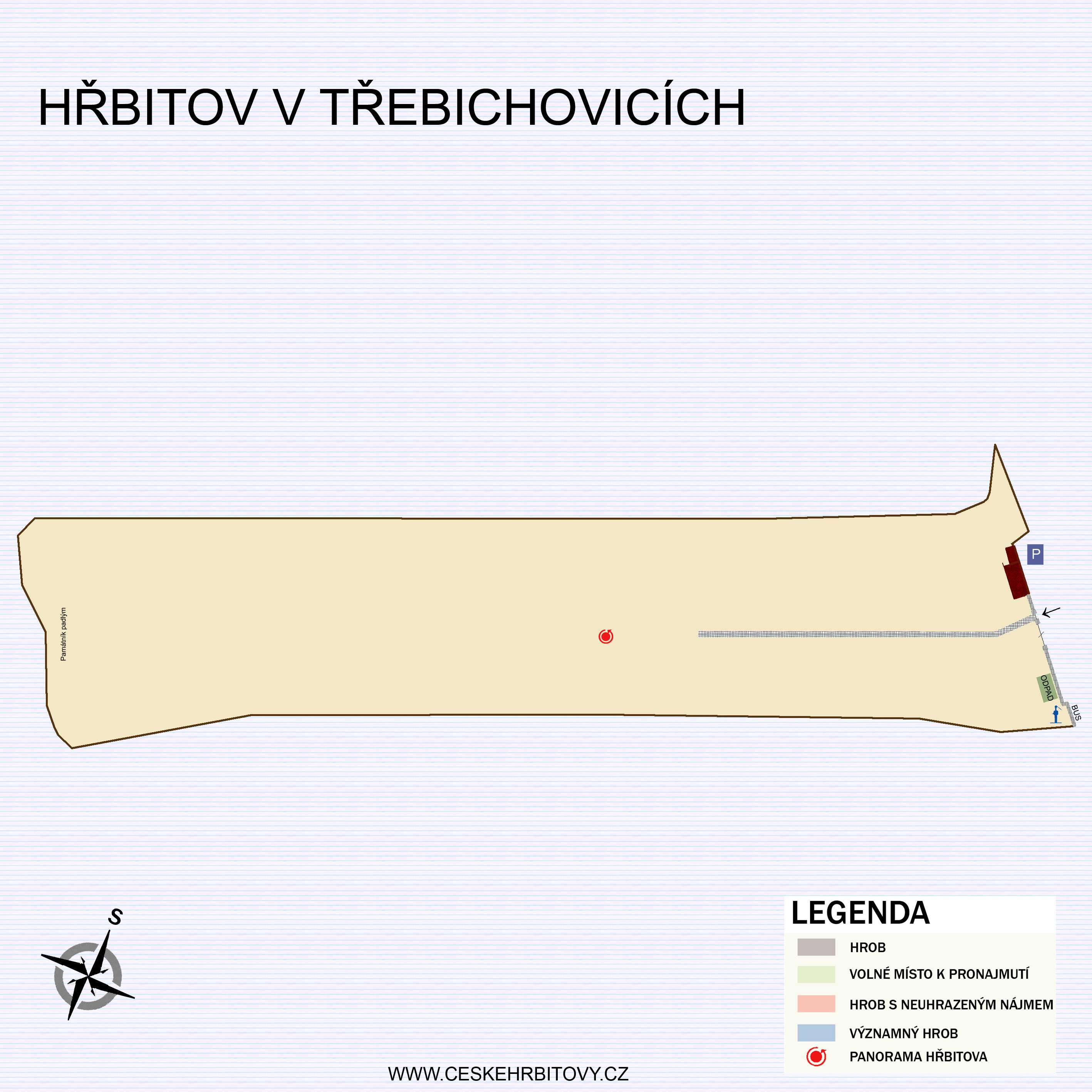 Mapa hĹ™bitova trebichovice