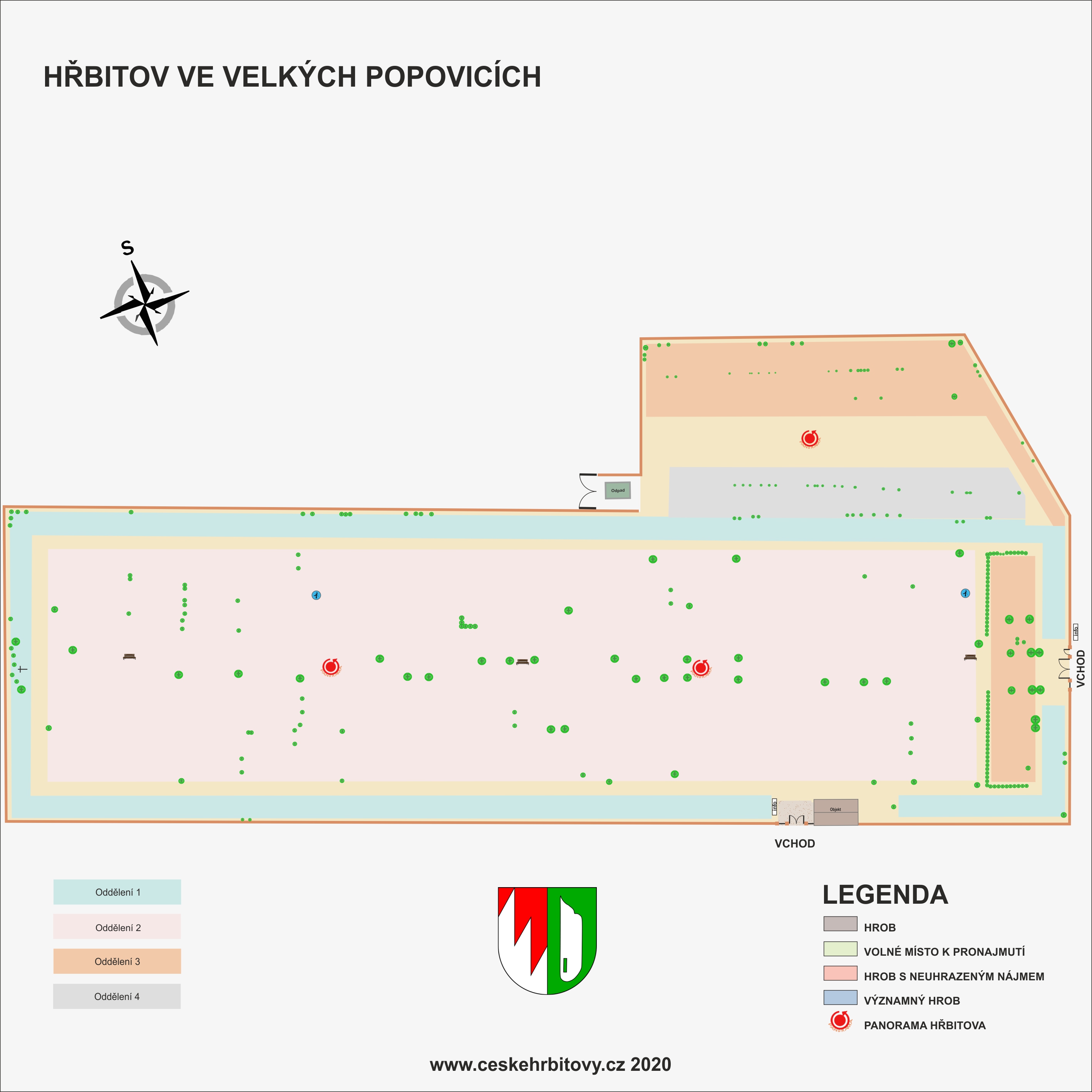 Mapa hĹ™bitova Obecní