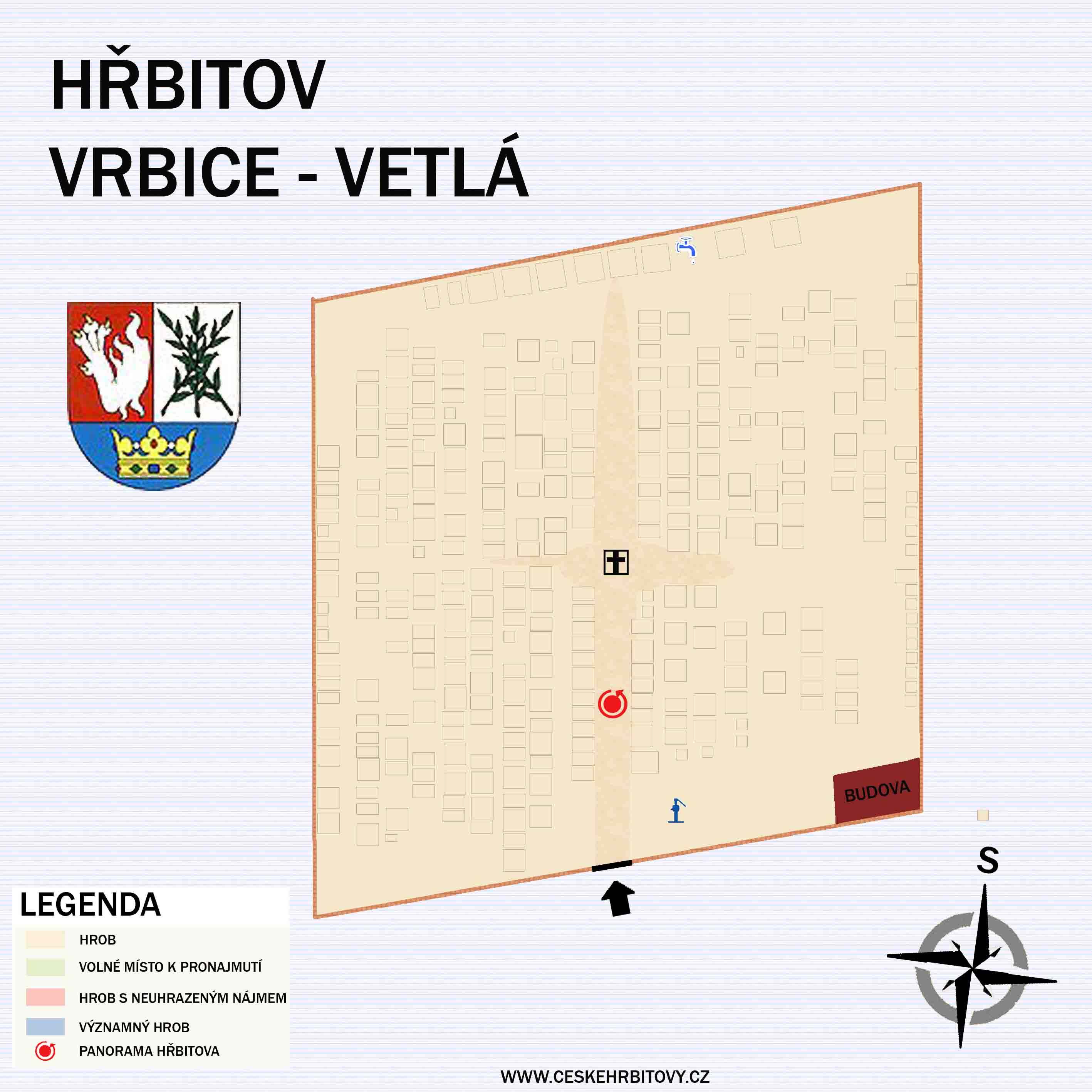 Mapa hĹ™bitova OBECNÍ - VETLÁ