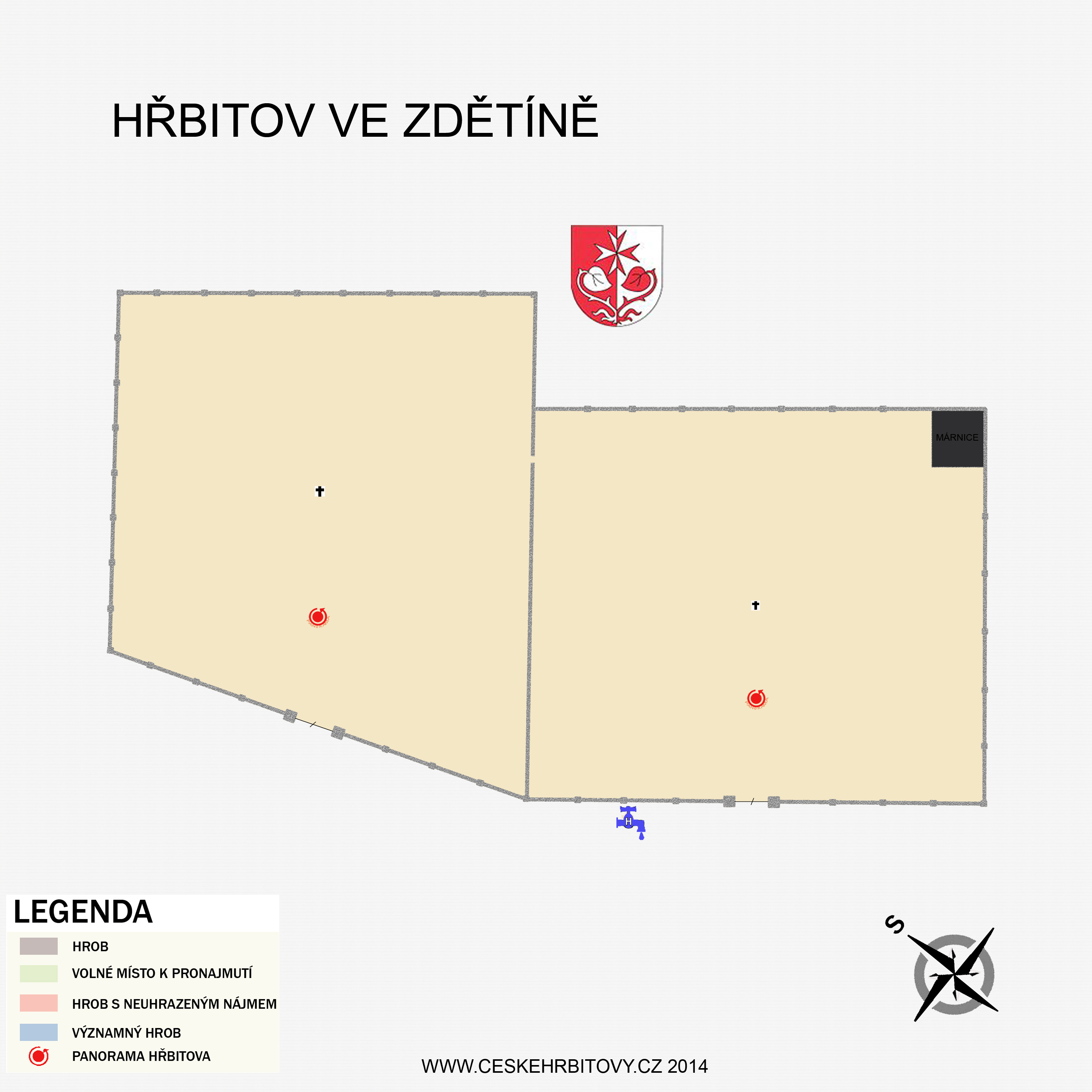 Mapa hĹ™bitova Obecní