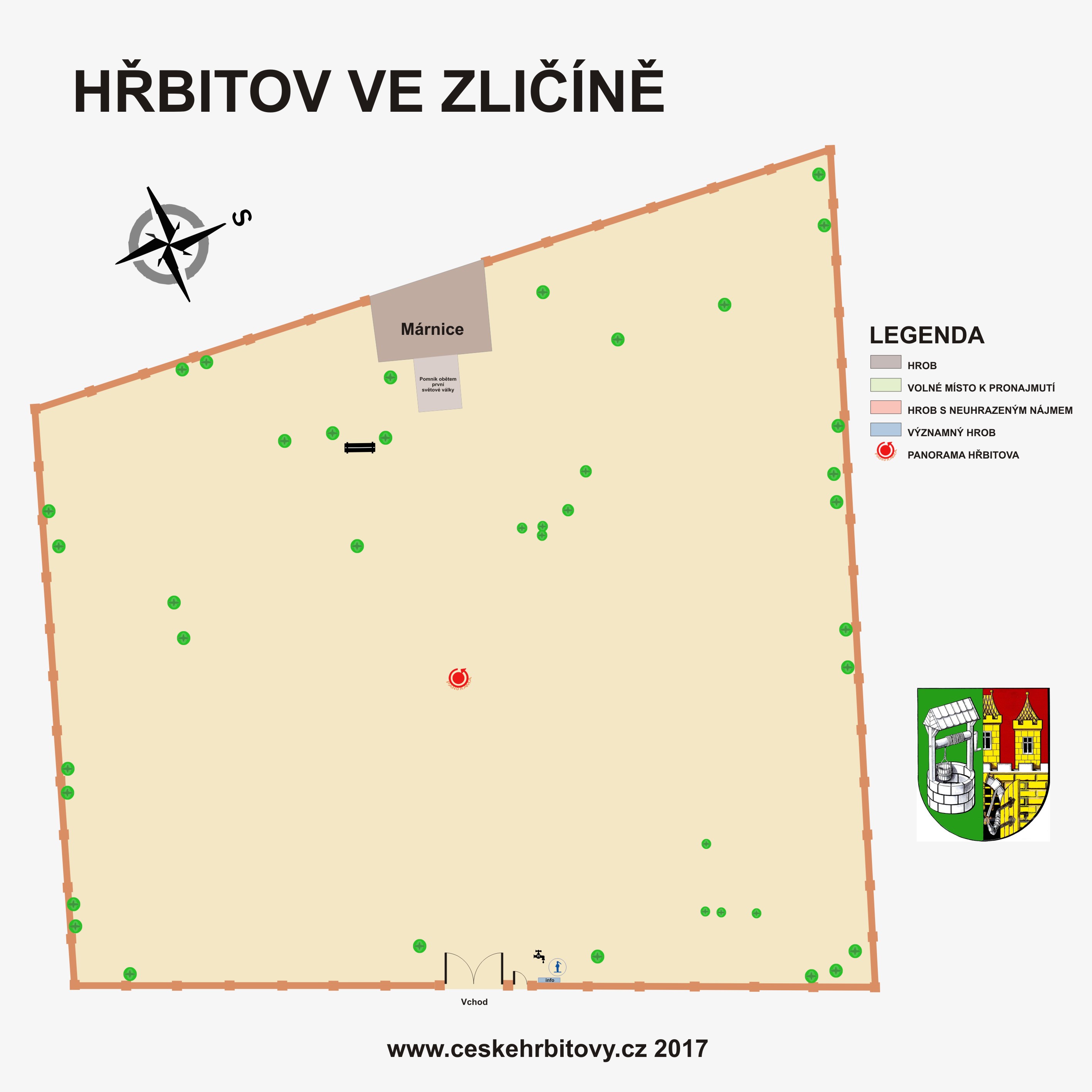 Mapa hĹ™bitova Zličín